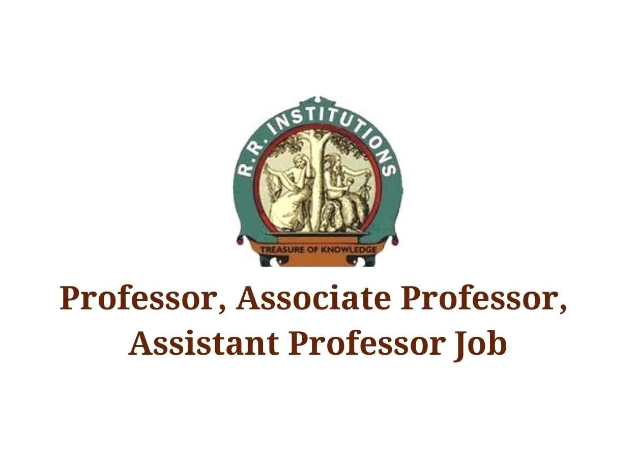 Job for Professor, Associate Professor, Assistant Professor at R R College of Pharmacy