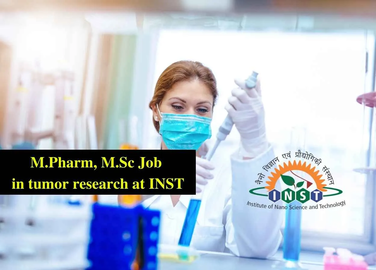 M.Pharm, M.Sc Job in tumor research at Institute of Nano Science and Technology
