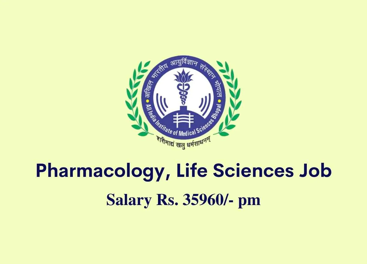 Online applications are invited for post of Junior Research Fellow at AIIMS, M.Pharm, M.Sc apply