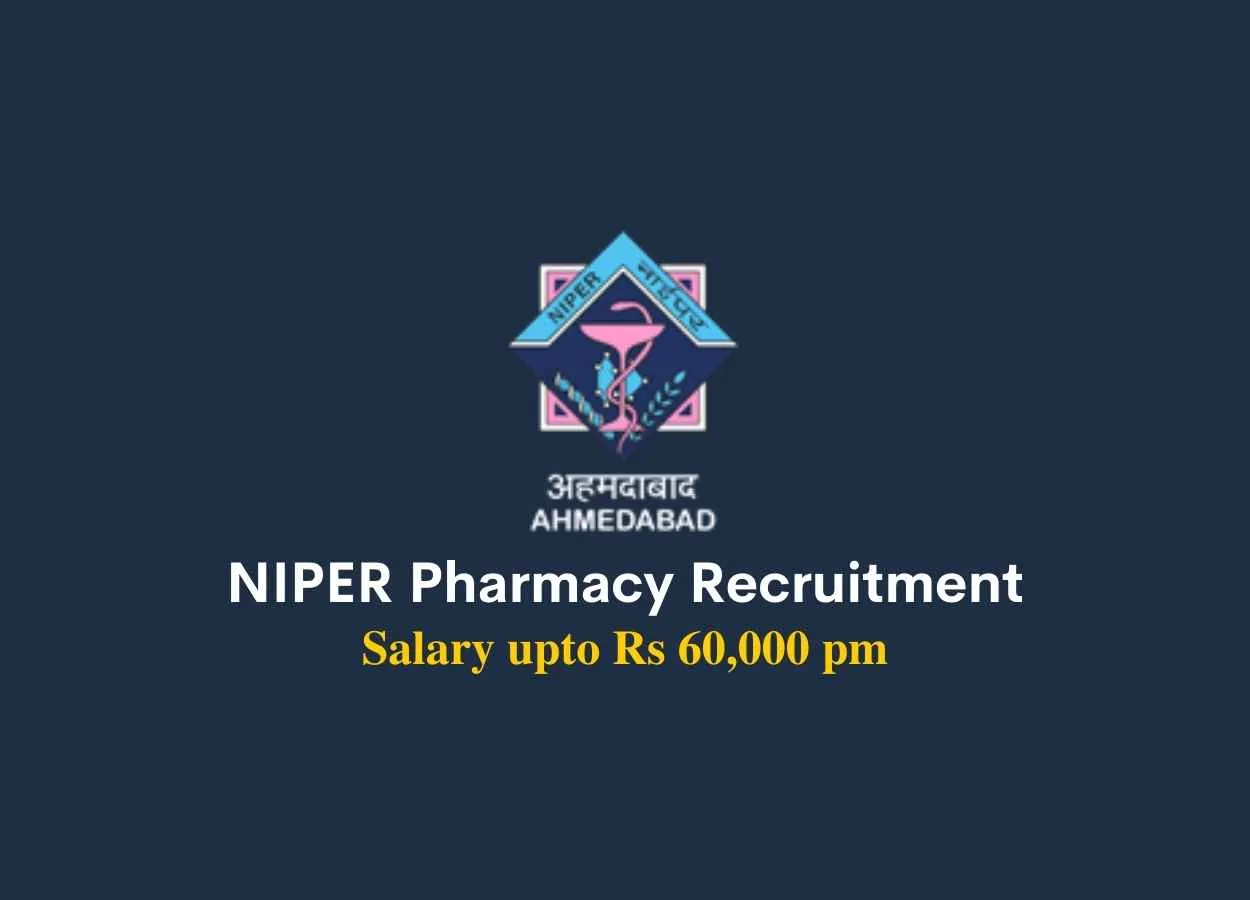 Pharmacy Recruitment for Technical Assistant at NIPER