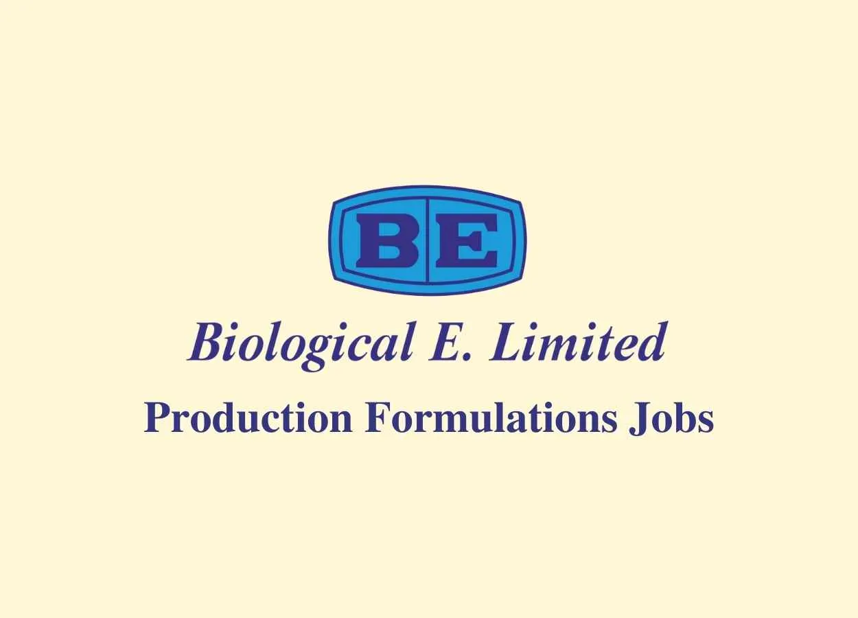 Production Formulations Jobs at Biological E
