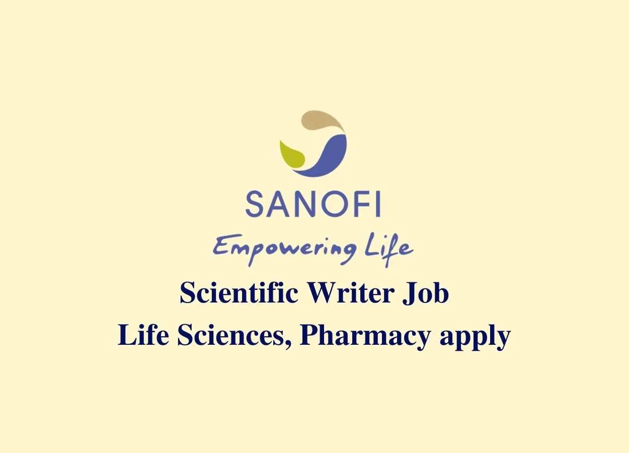 Scientific Writer Require at Sanofi