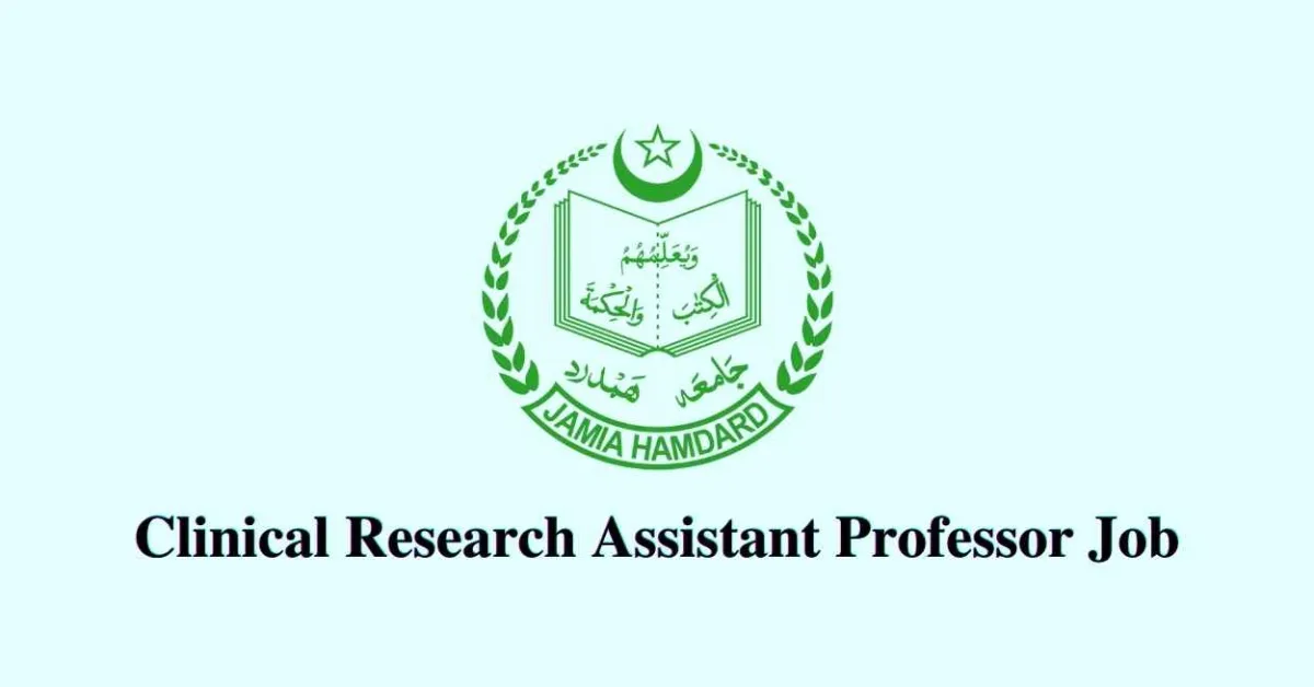 Career for Clinical Research Assistant Professor at Jamia Hamdard