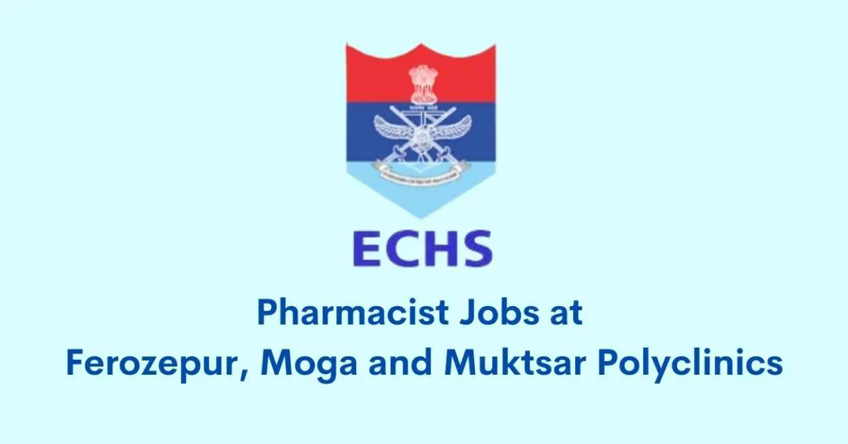ECHS invites applications for Post of Pharmacist
