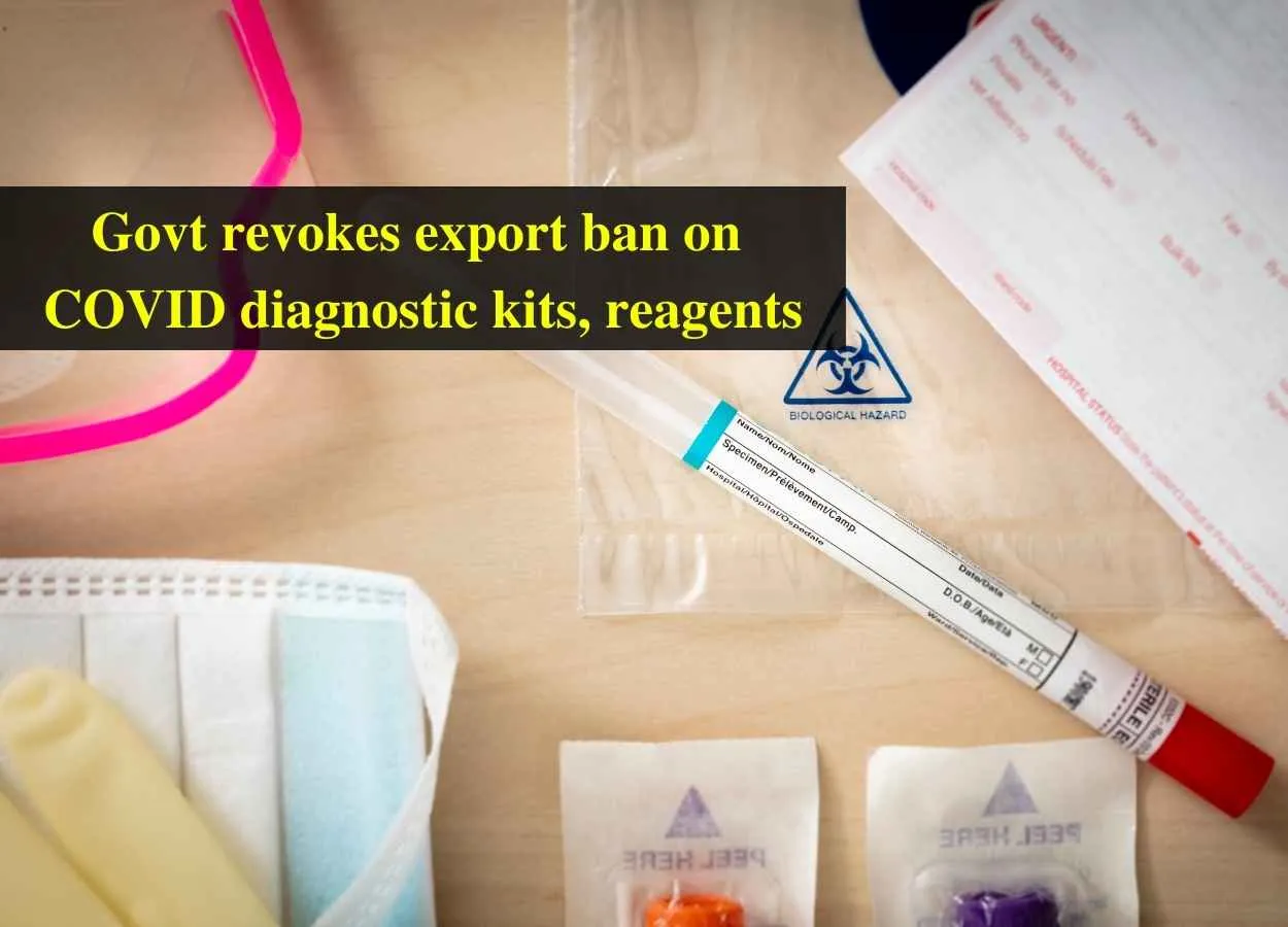 Govt revokes export ban on COVID diagnostic kits, reagents