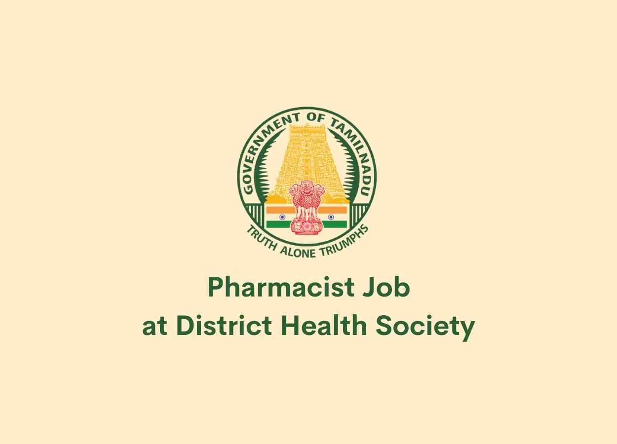 Job for Pharmacist at District Health Society