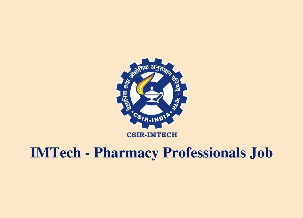 Job for Pharmacy Professionals at Institute of Microbial Technology