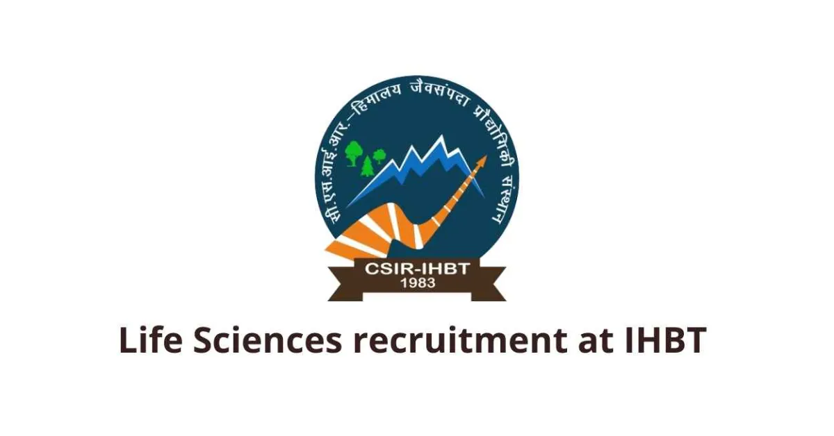 Job for Project Associate at IHBT