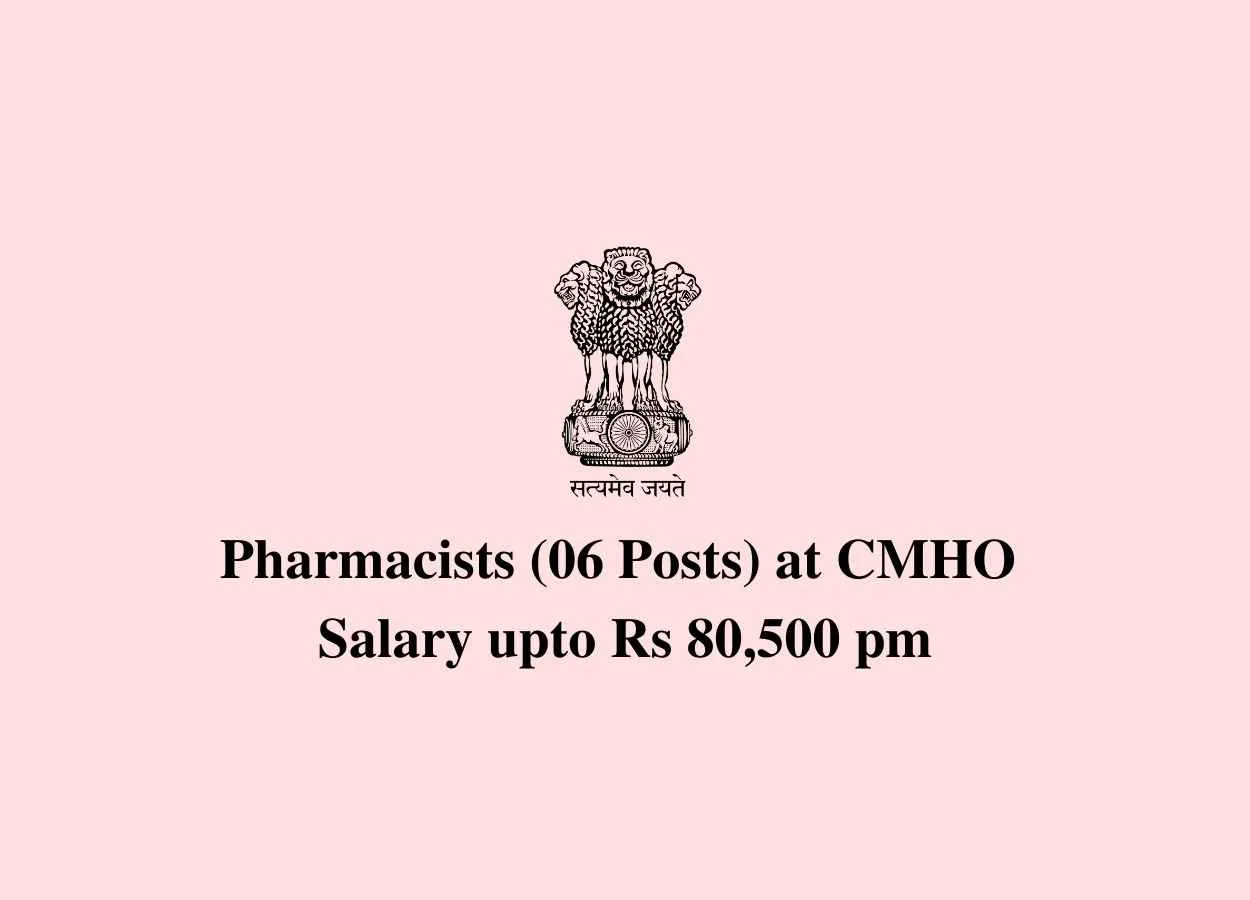 Openings for Pharmacists at CMHO - Government Jobs