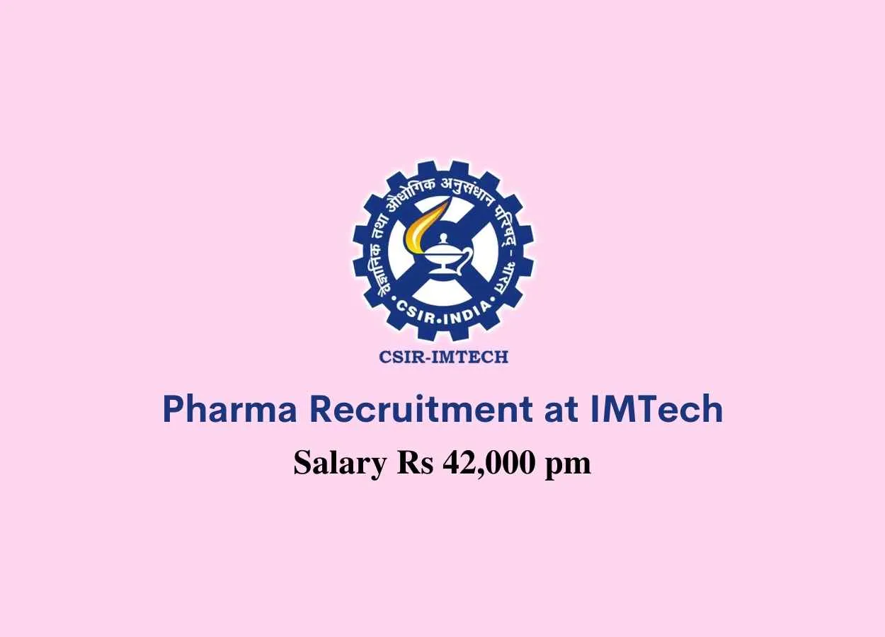 Pharma Recruitment at Institute of Microbial Technology