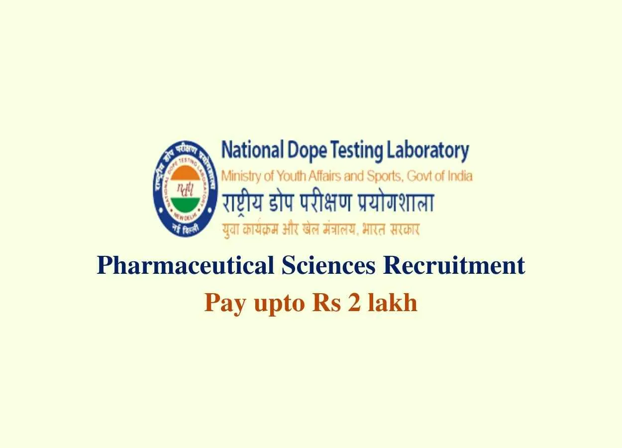 Pharmaceutical Sciences Recruitment at NDTL