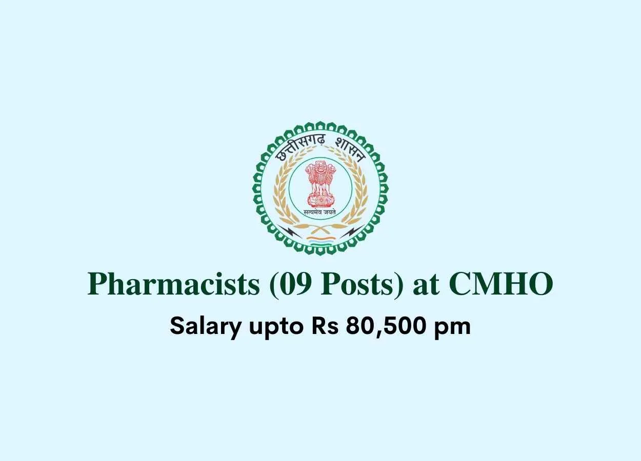 Recruitment for Pharmacists at CMHO