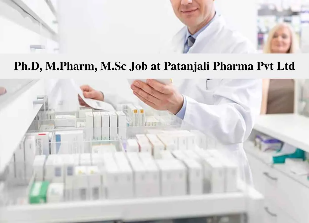 Ph.D, M.Pharm, M.Sc Job for CRISPR Based Covid-19 diagnostics at Patanjali Pharma Pvt Ltd
