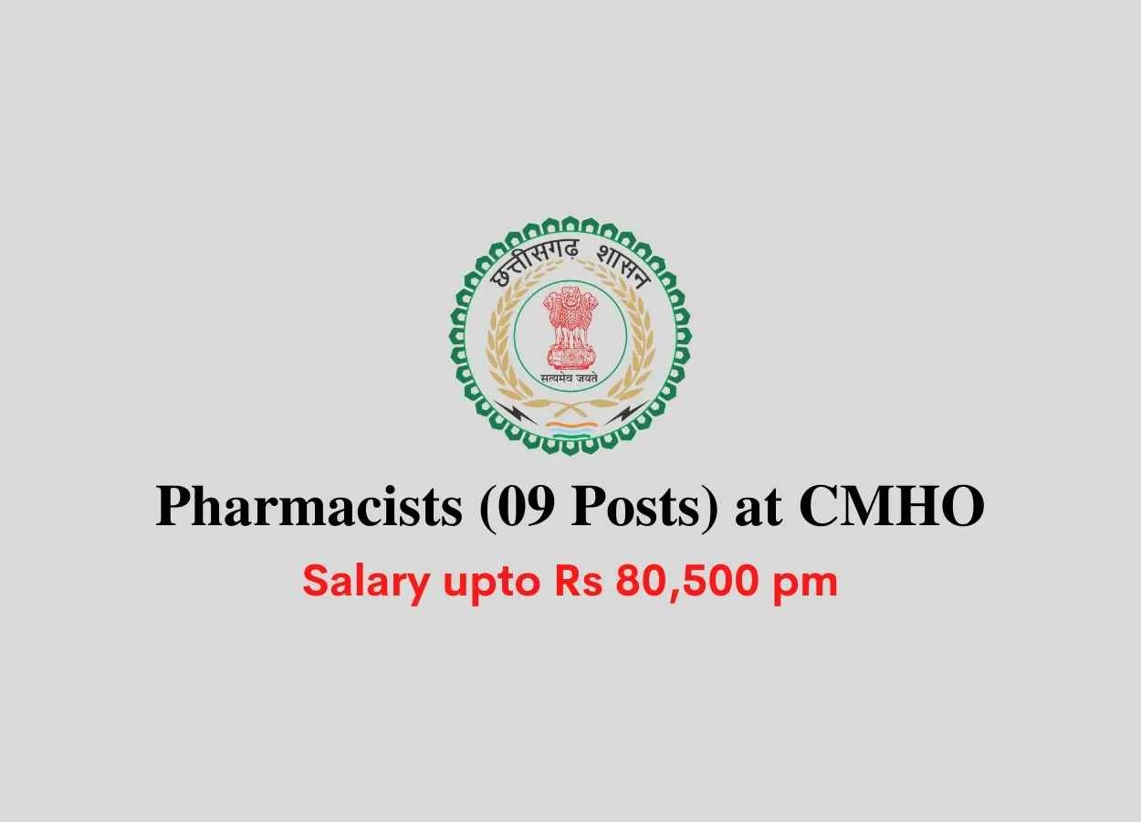 Recruitment for Pharmacists at CMHO