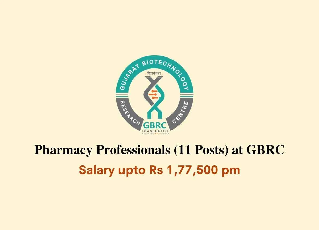 Recruitment for Pharmacy Professionals at GBRC