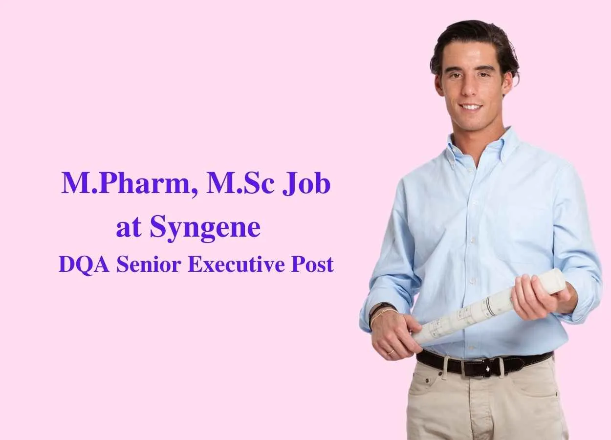 DQA Senior Executive Job at Syngene International Ltd