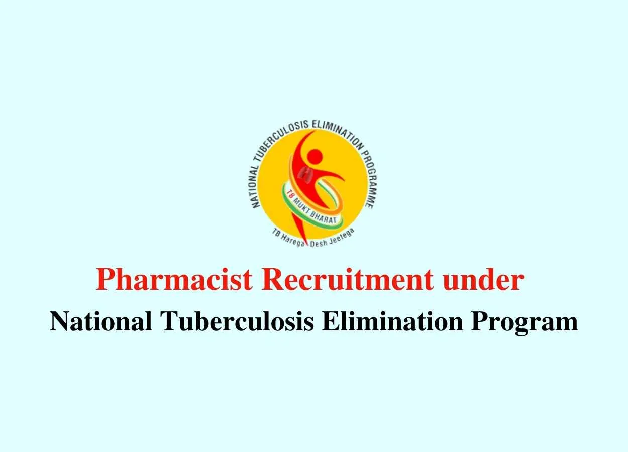 Job for Pharmacist under National Tuberculosis Elimination Program
