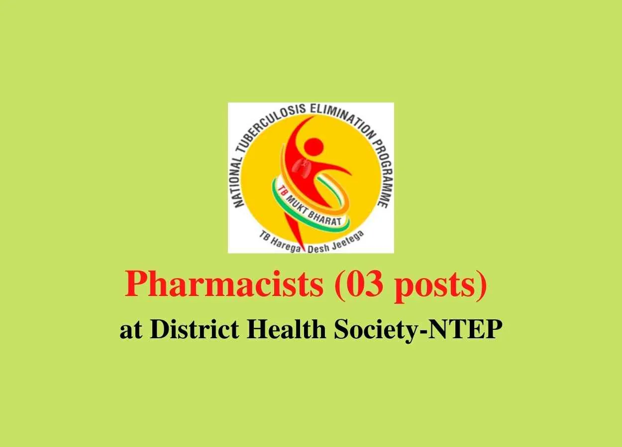 Job for Pharmacists at District Health Society