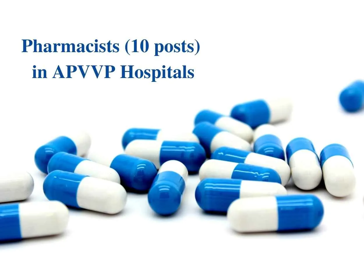 Job for Pharmacists in APVVP Hospitals