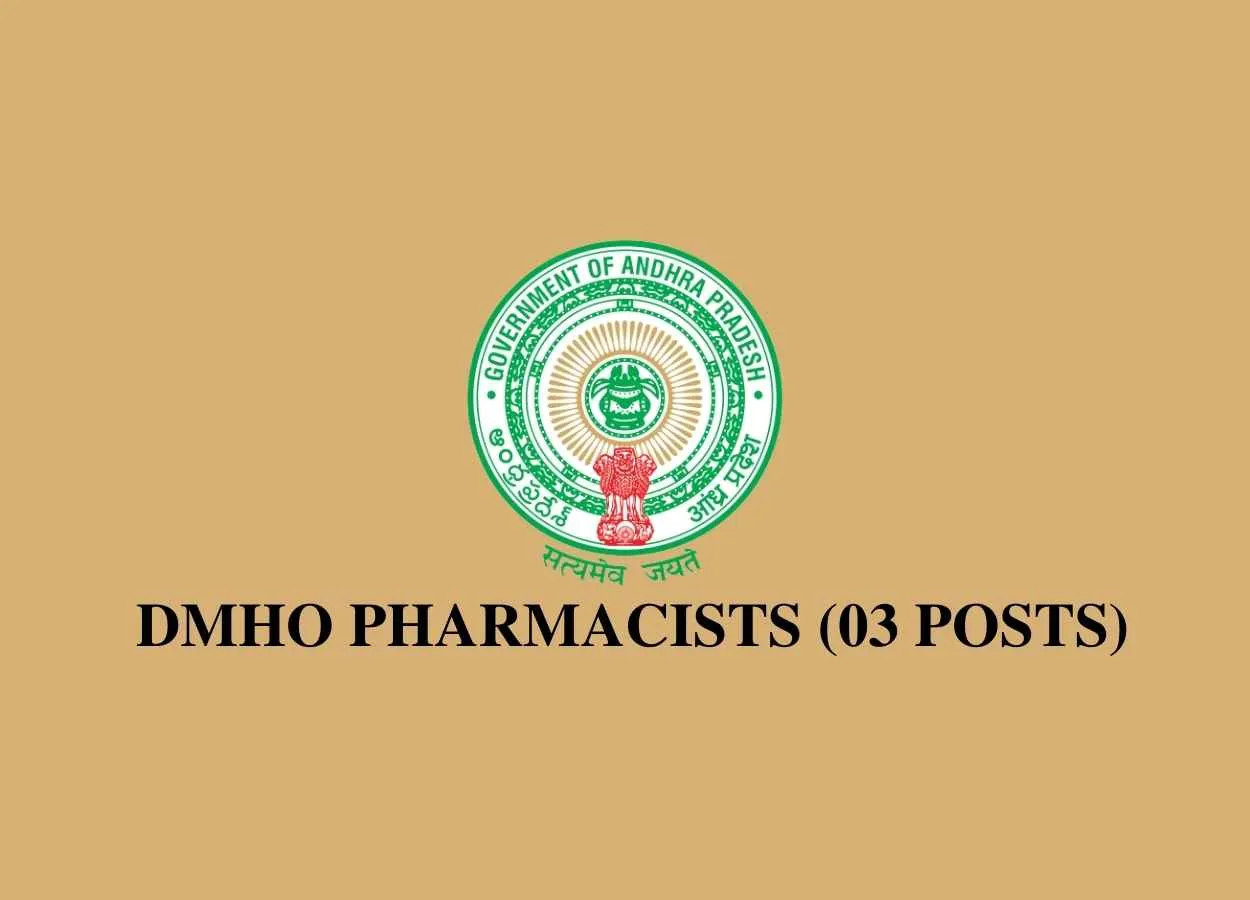 Openings for Pharmacists under District Medical & Health Officer
