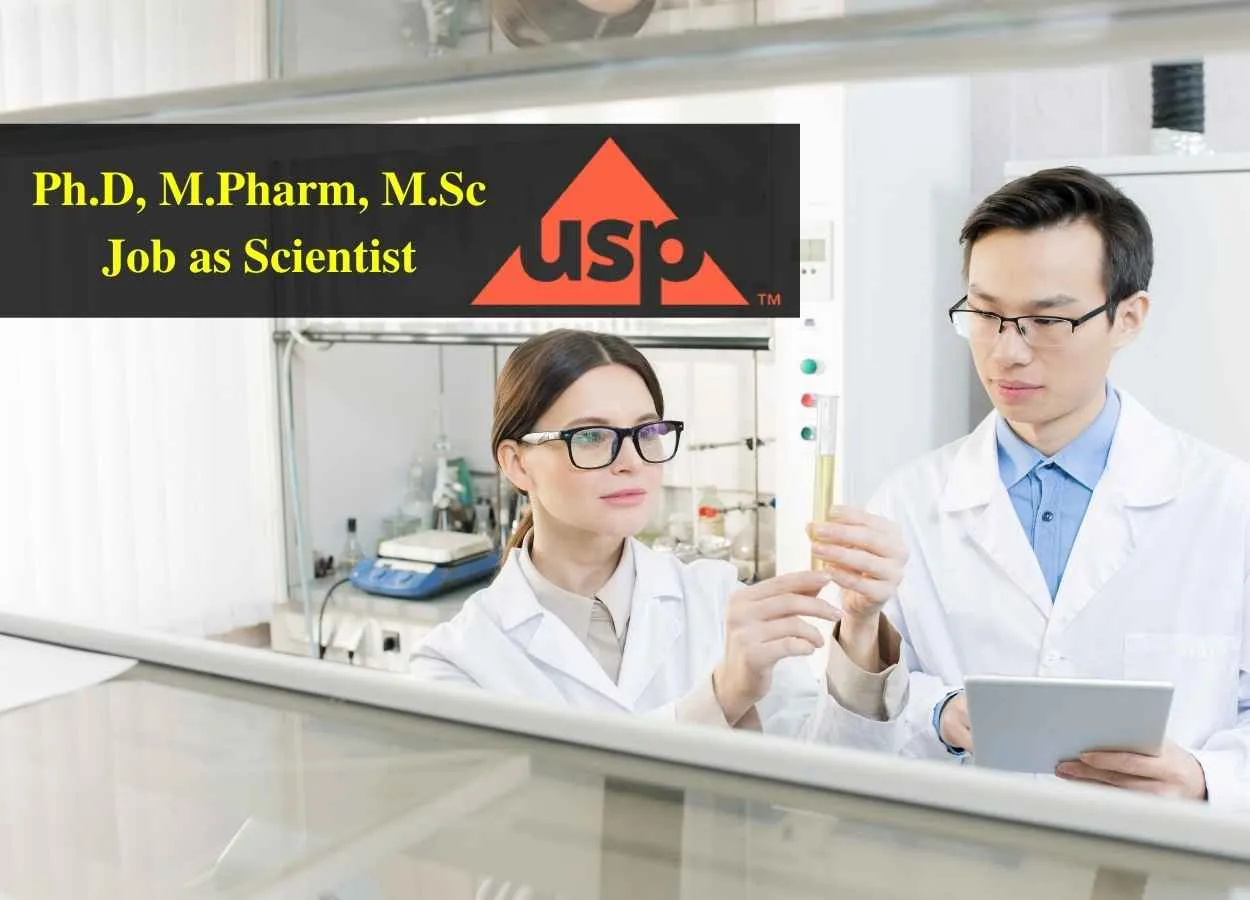 Opportunity for Ph.D, M.Pharm, M.Sc as Scientist at United States Pharmacopeia