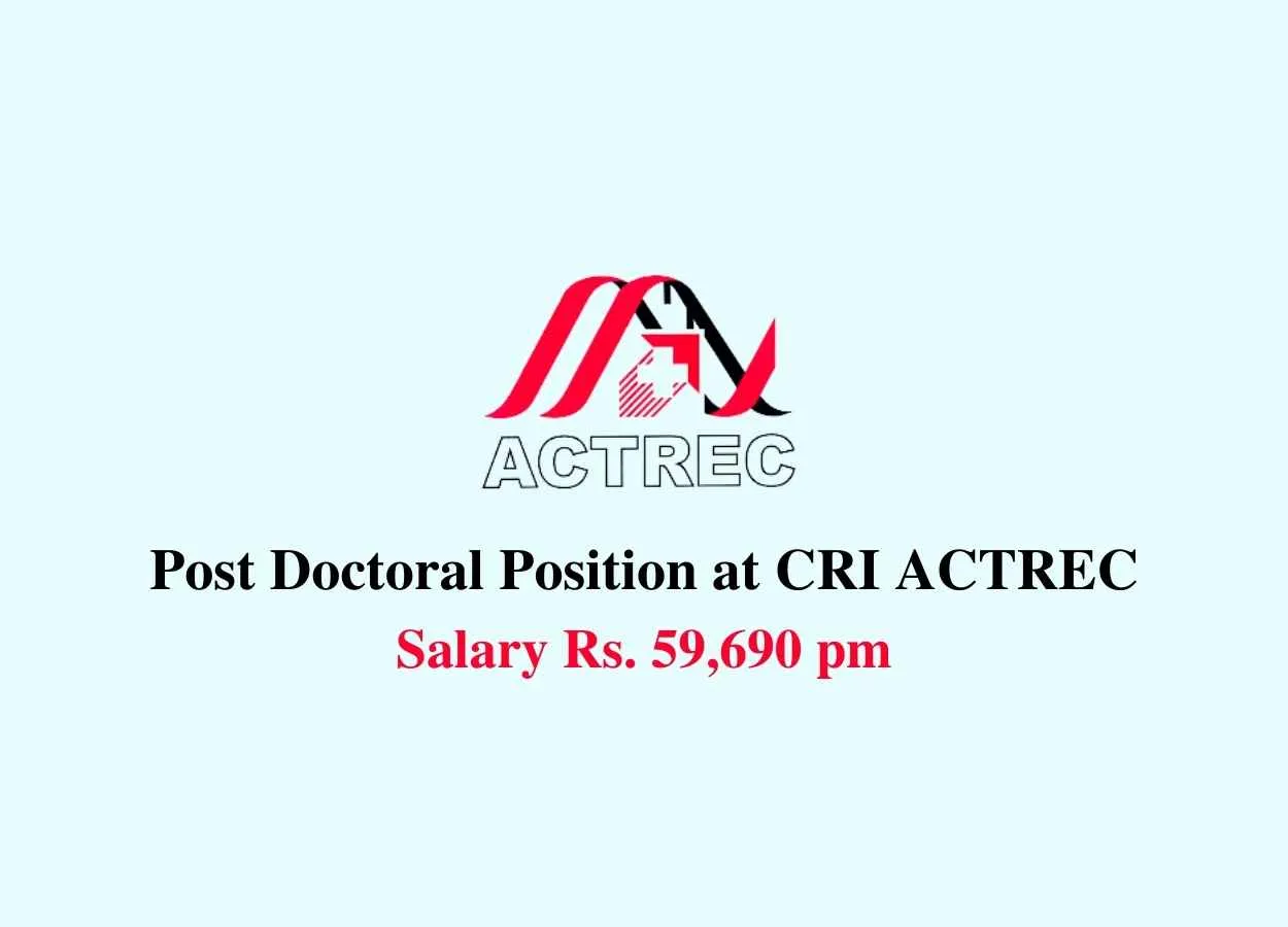 Post Doctoral position at CRI ACTREC
