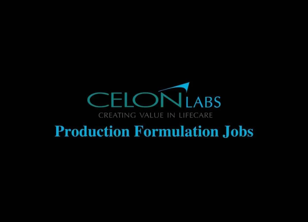 Production Formulation Jobs at Celon Labs