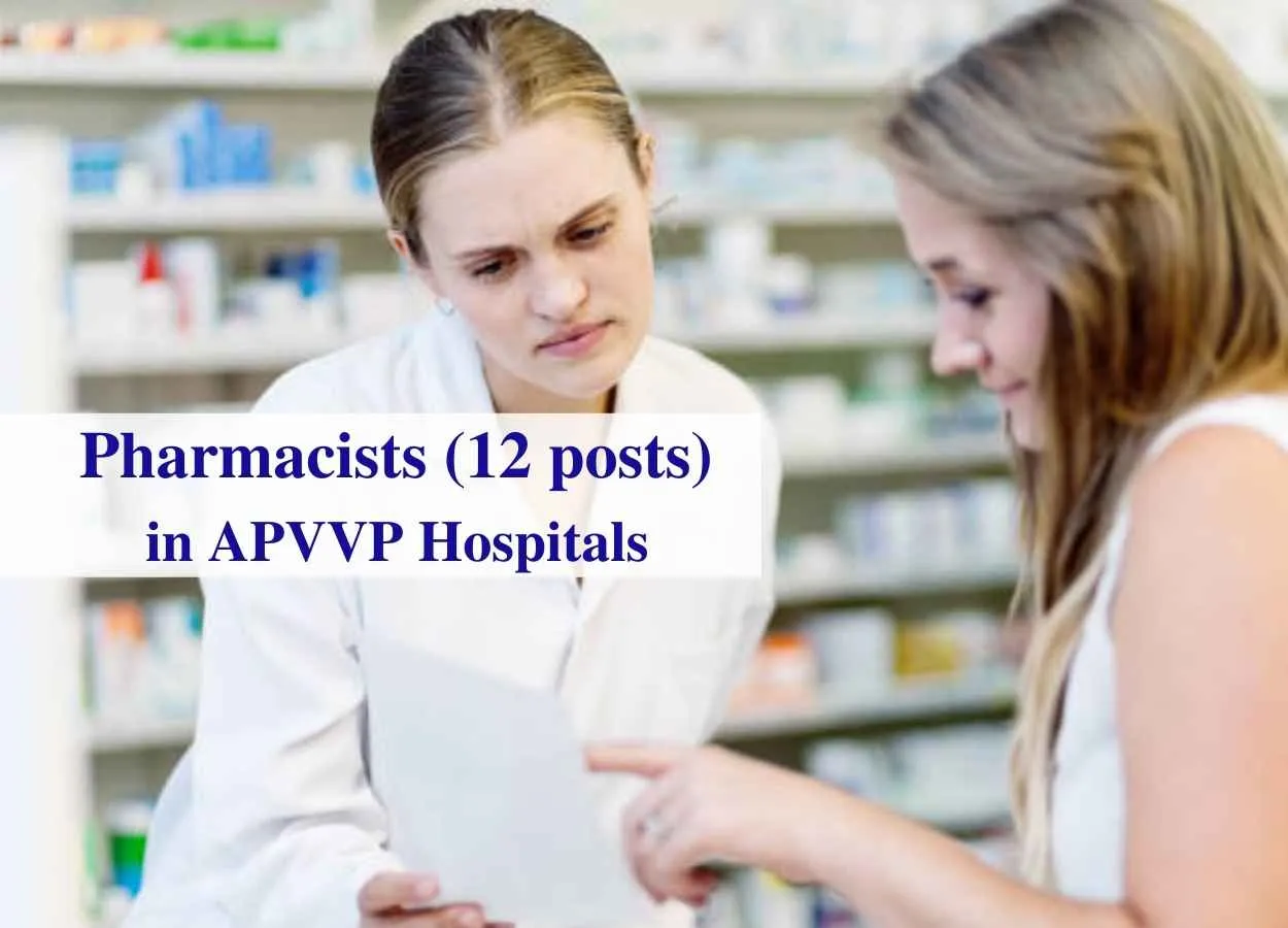 Recruitment for Pharmacists in APVVP Hospitals 