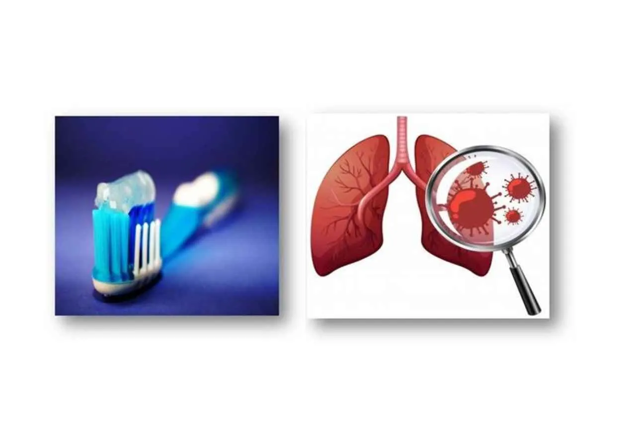 Can brushing your teeth with toothpaste containing Triclosan will help in treatment of lung infections