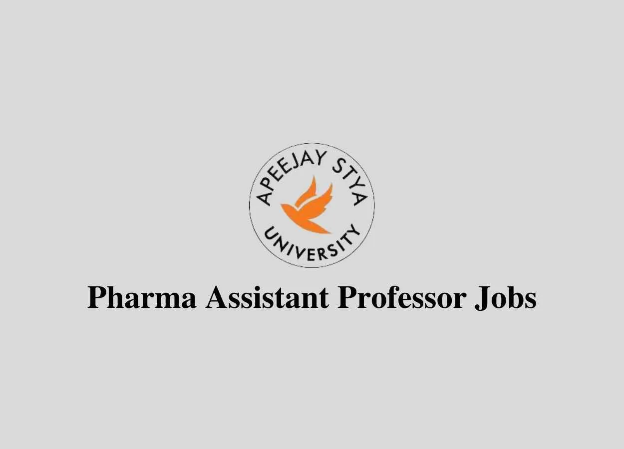 Job for Pharma Assistant Professor at Apeejay Stya University