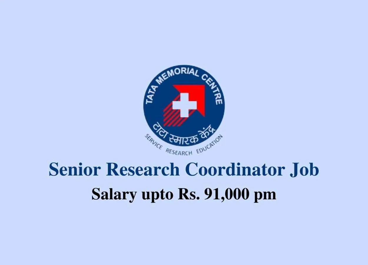 Job for Senior Research Coordinator at Tata Memorial Centre