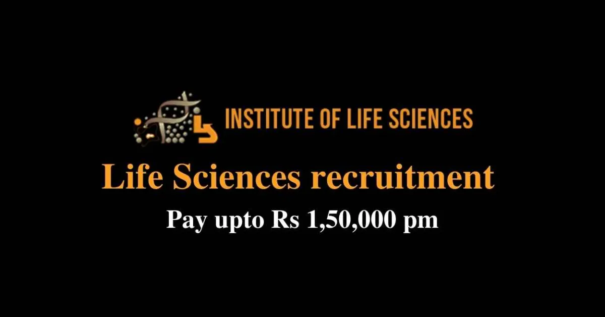 Life Sciences recruitment at Institute of Life Sciences