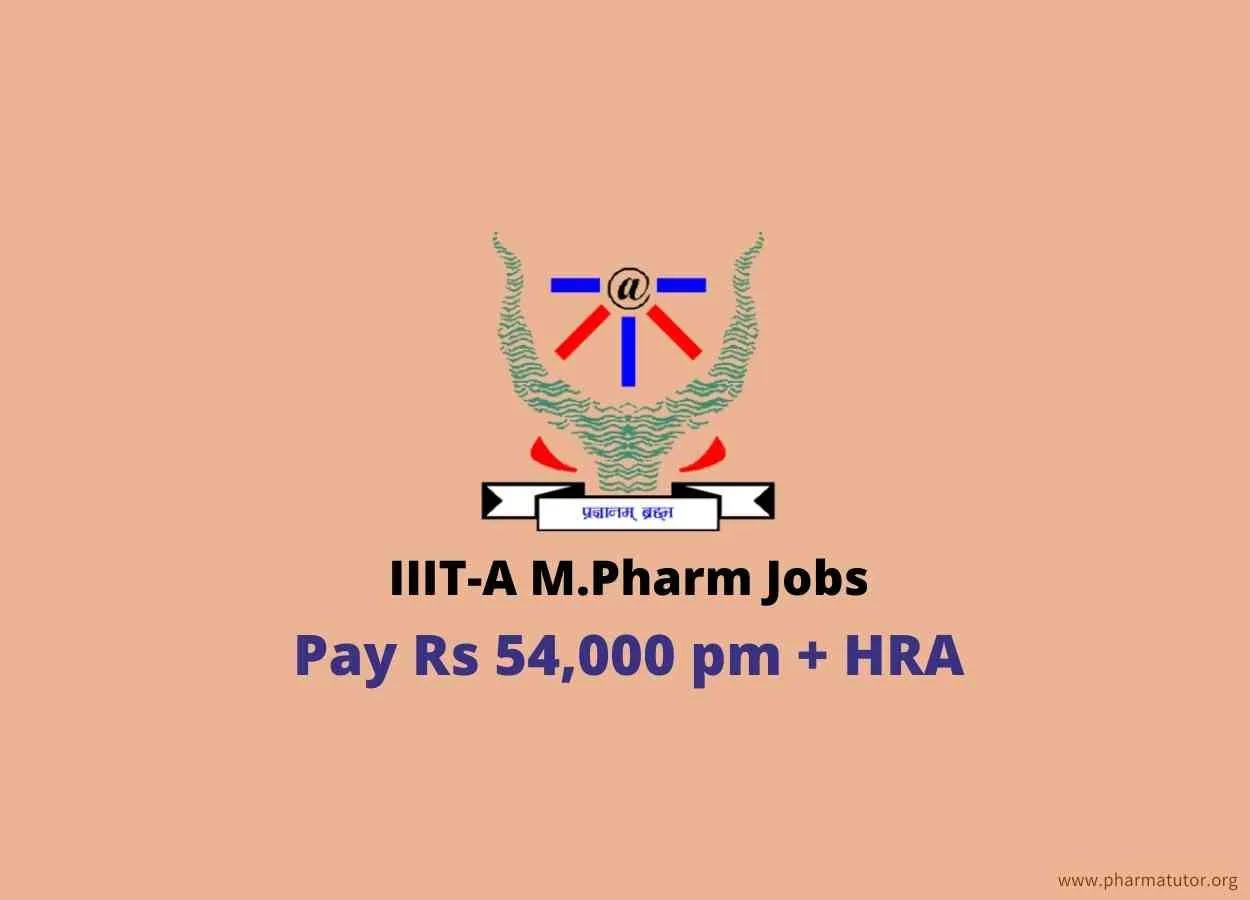 Opening for M.Pharm as Research Associate at IIIT-A