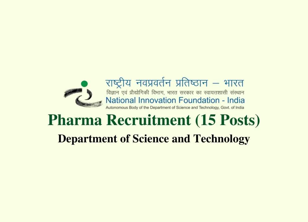 Pharma Recruitment at National Innovation Foundation