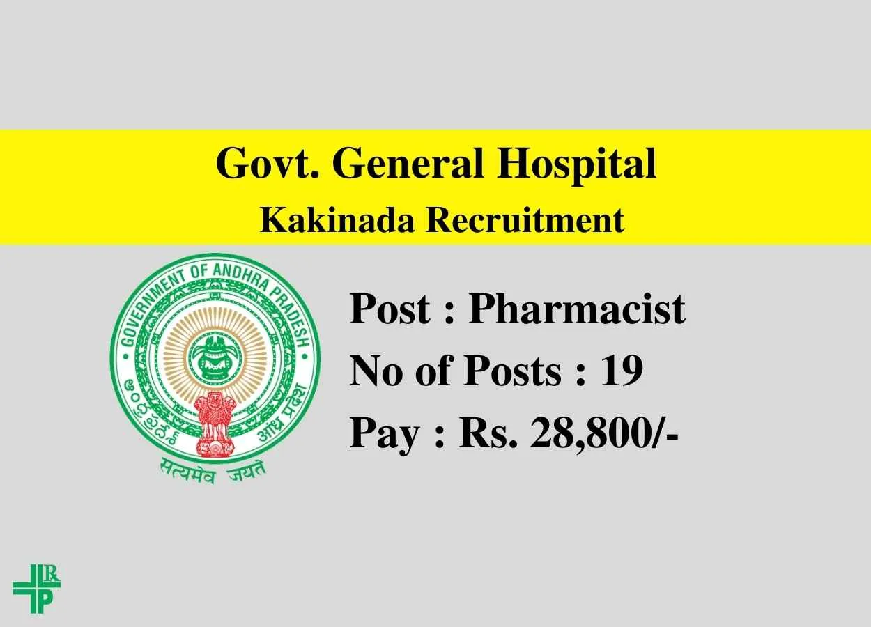 Pharmacists Recruitment at Government General Hospital