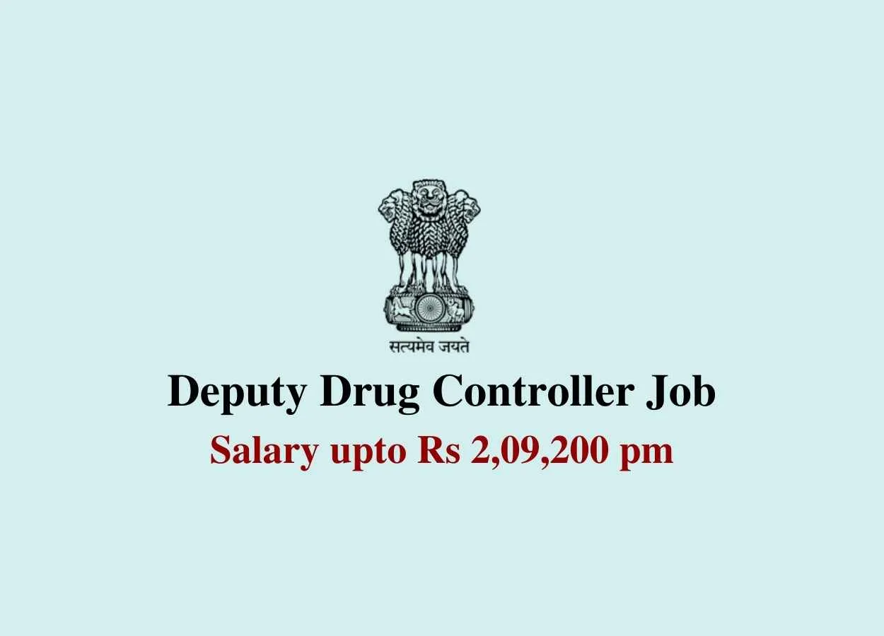 Recruitment for Deputy Drug Controller under Ministry of Ayush - Government of India Job