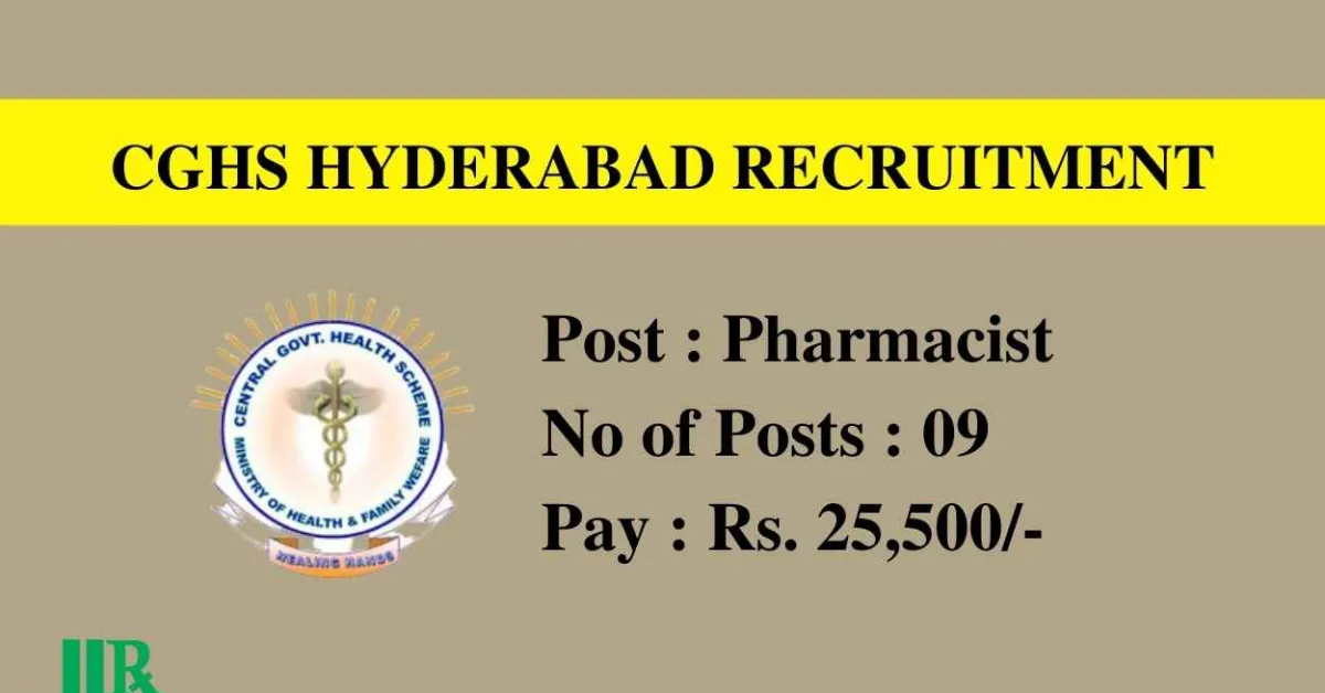 Recruitment for Pharmacists in CGHS