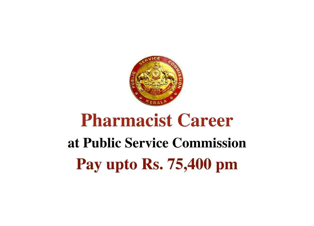 Vacancy for Pharmacist at Public Service Commission