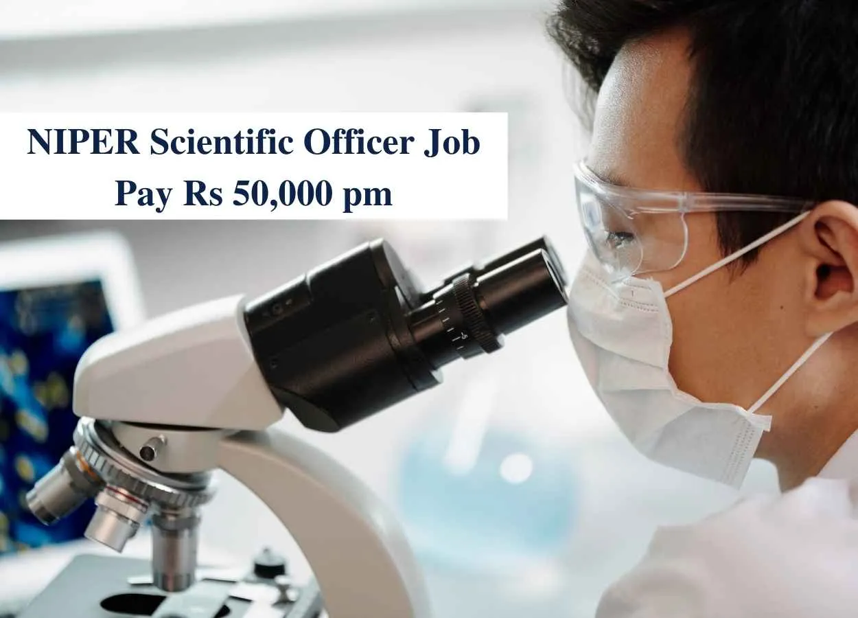 Vacancy for Scientific Officer at NIPER