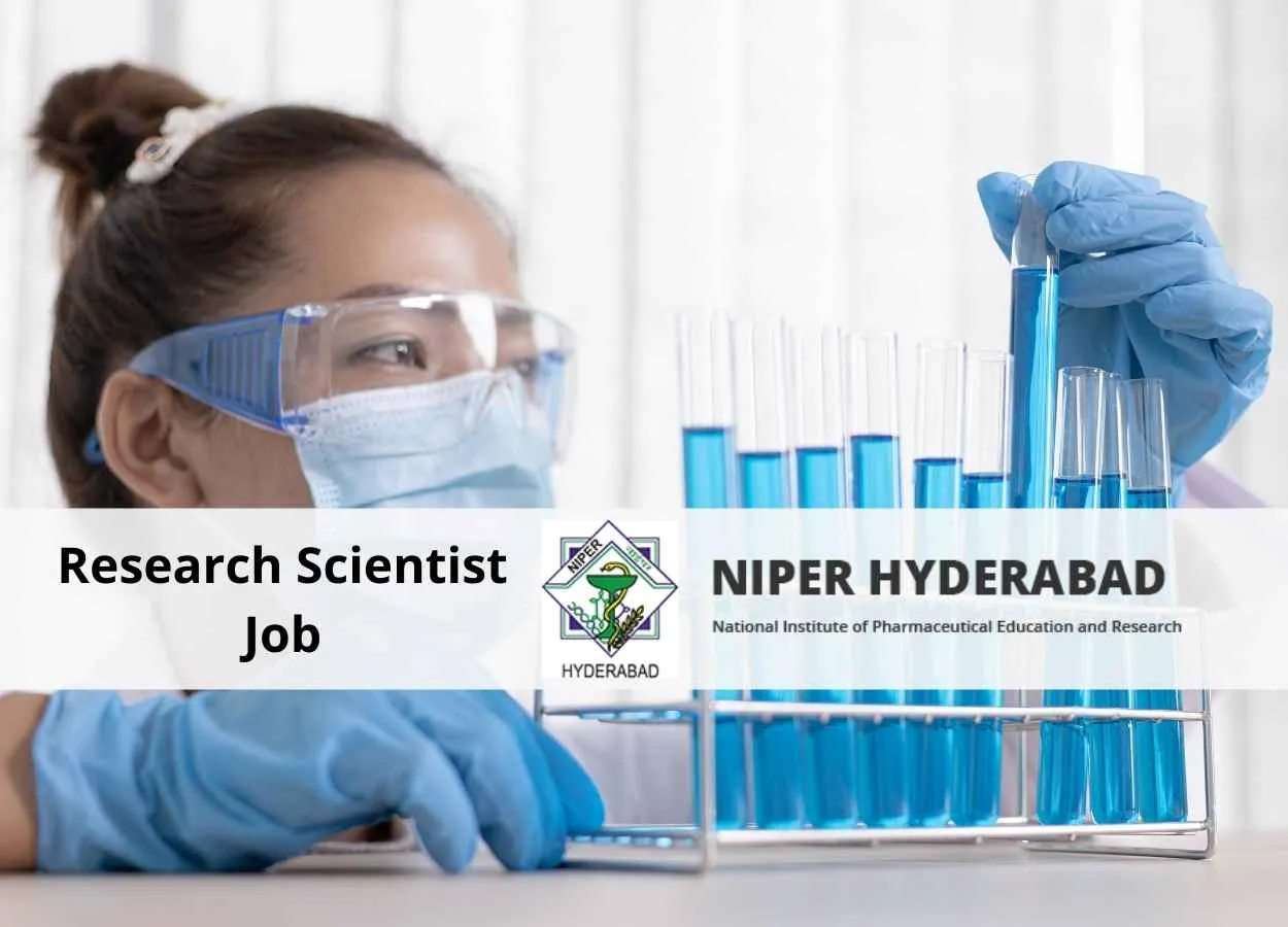 Applications are invited for post of Research Scientist at NIPER