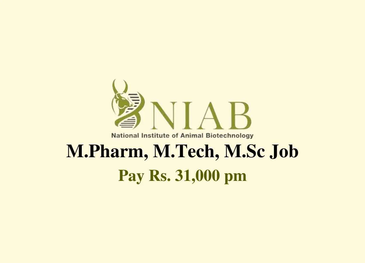 Applications are invited for the Post of JRF at NIAB