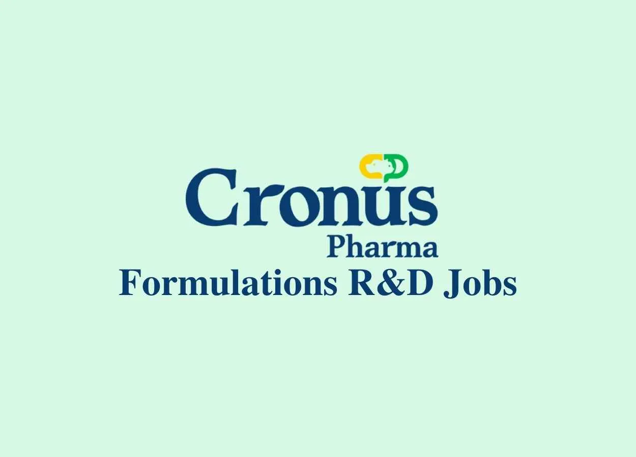 Formulations R&D Jobs at Cronus Pharma