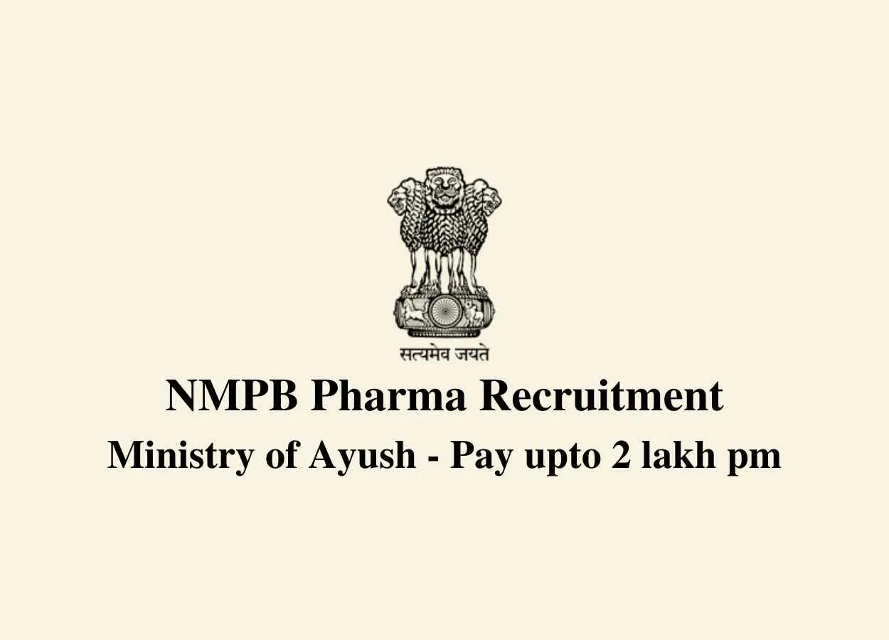 Job for pharma candidates at NMPB