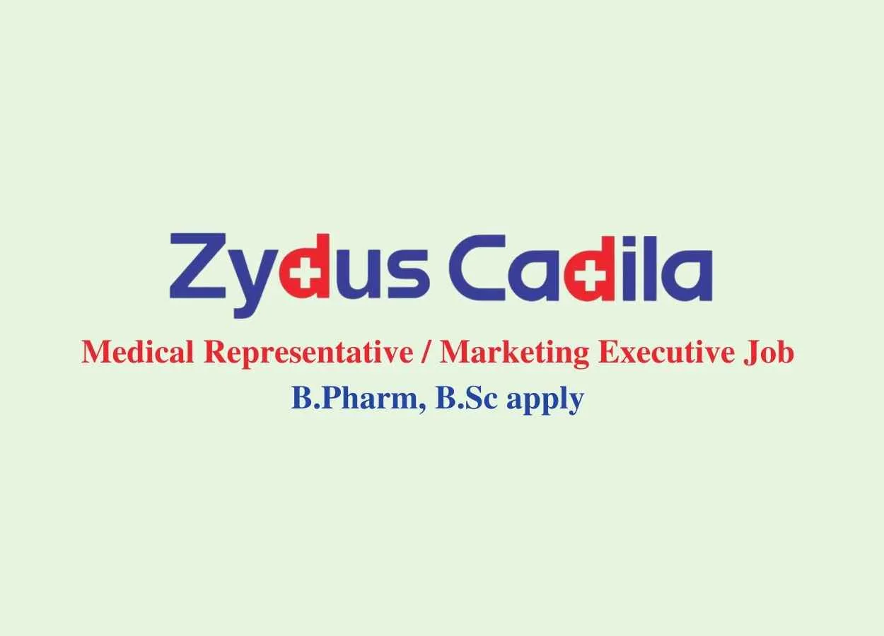 Medical Representative, Marketing Executive Job at Zydus Cadila