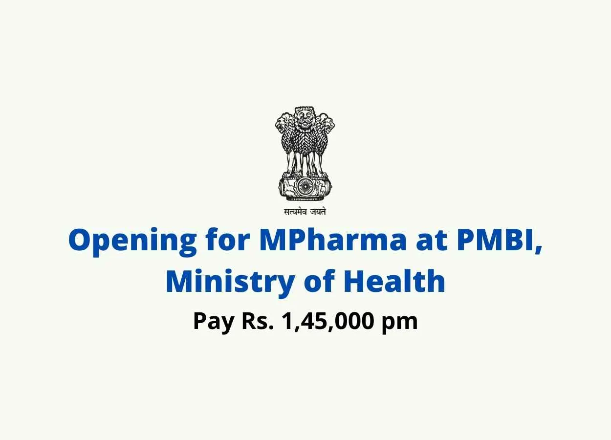 Opening for MPharma at Pharmaceuticals & Medical Devices Bureau