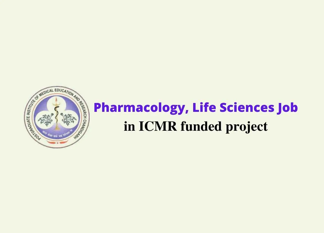 Pharmacology, Life Sciences Job at PGIMER