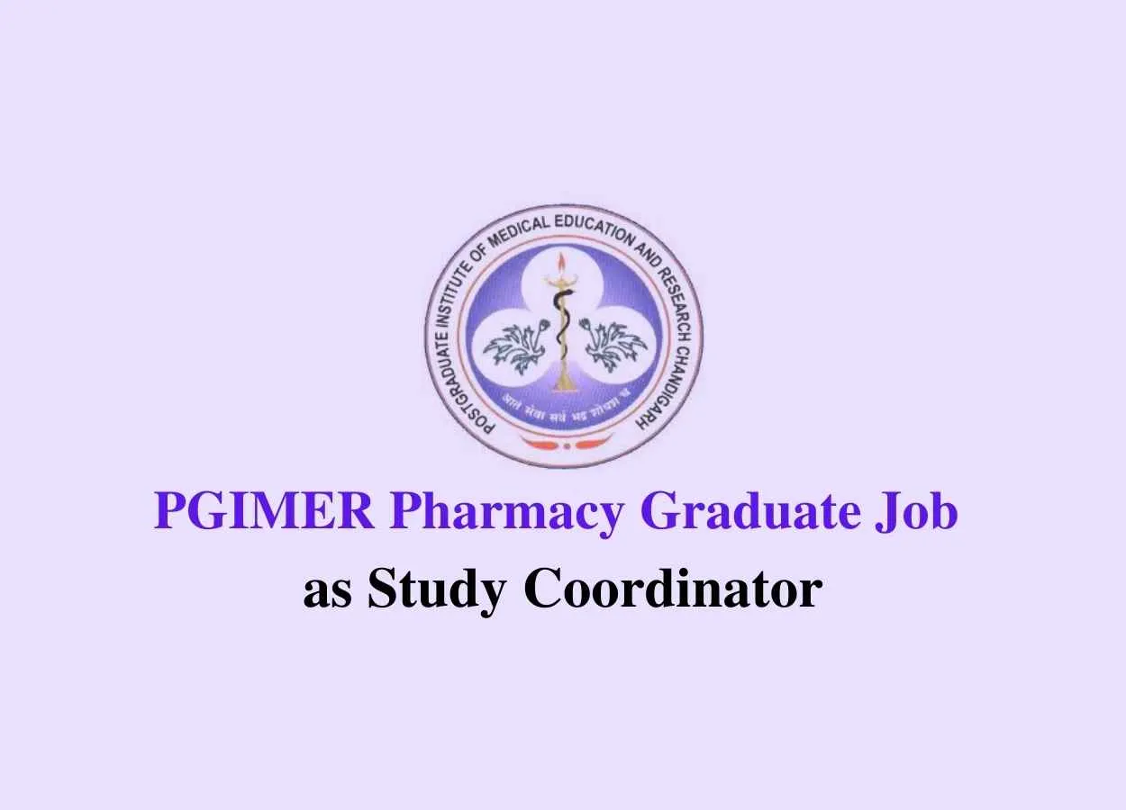 pharmacy-graduate-job-as-study-coordinator-at-pgimer