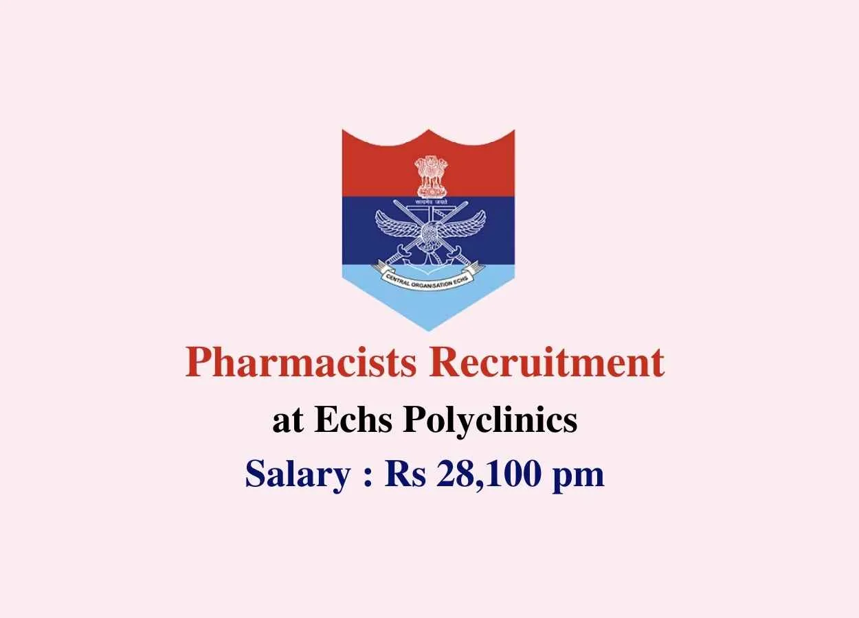 Recruitment for Pharmacists at Echs Polyclinics