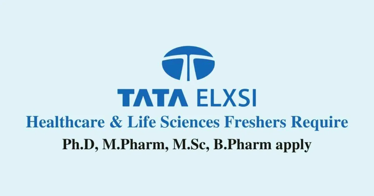 Tata Elxsi require at Healthcare & Life Sciences Freshers