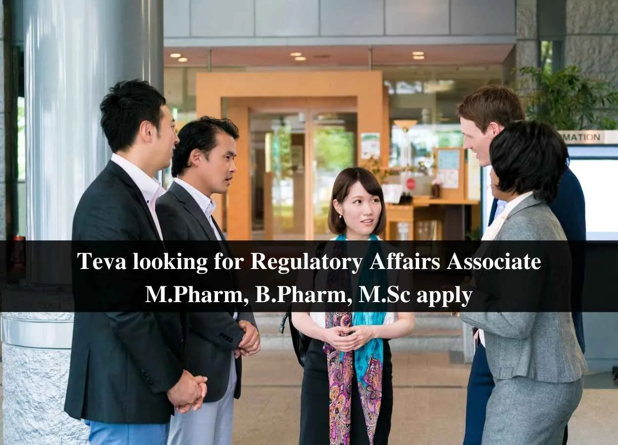 Teva looking for Regulatory Affairs Associate